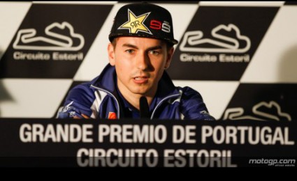 Current MotoGP points leader, Jorge Lorenzo of Yamaha Factory Racing, Grande Premio de Portugal Press Conference