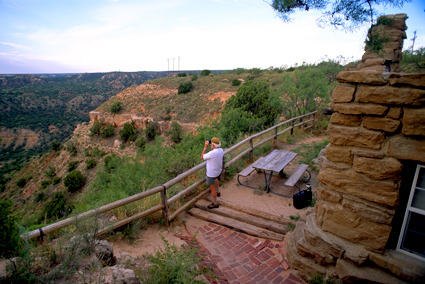 Cabins at Palo Duro State Park. Photo couretsy of Texas Parks & Wildlife Dept.