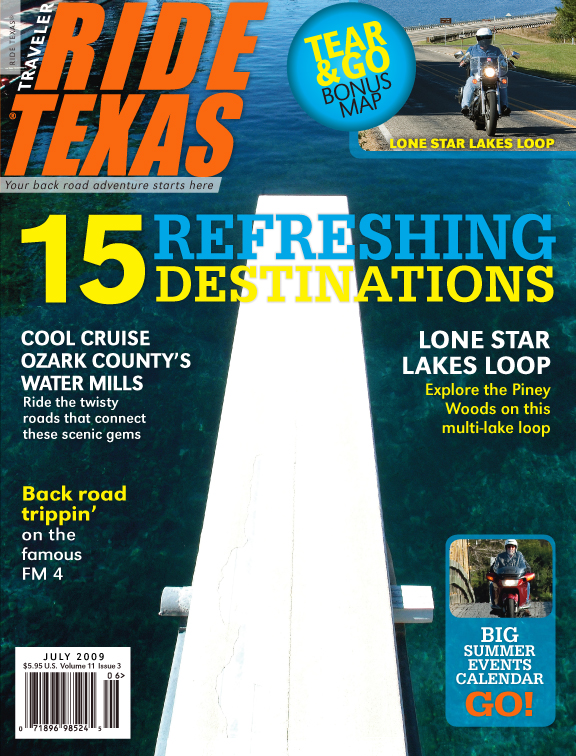 Lone Star Lakes Loop in the Piney Woods, 15 Refreshing destinations, Exploring Ozark County's Water Mills, Back road trippin' on the famous FM 4 in North Texas' Hill Country, and more.