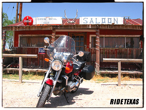 The Girvin Social Club, on US 67 between McCamey and Fort Stockton.