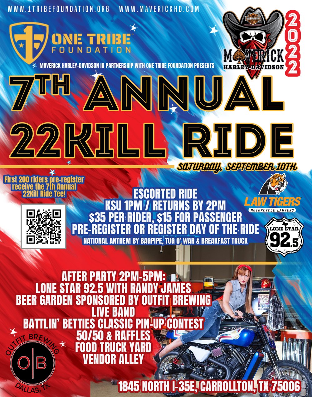 22 Kill Ride 2022 Carrollton, Texas Motorcycle Event