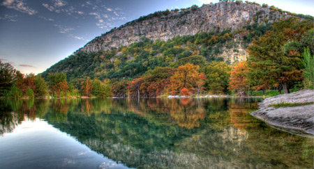 Garner State Park is a pristine example of Texas Hill Country landscape. Photograph is copyright: © Texas Parks and Wildlife Department