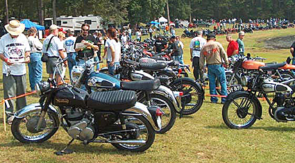 This fall rally held annually in Jefferson features vintage Britsih and European bikes.